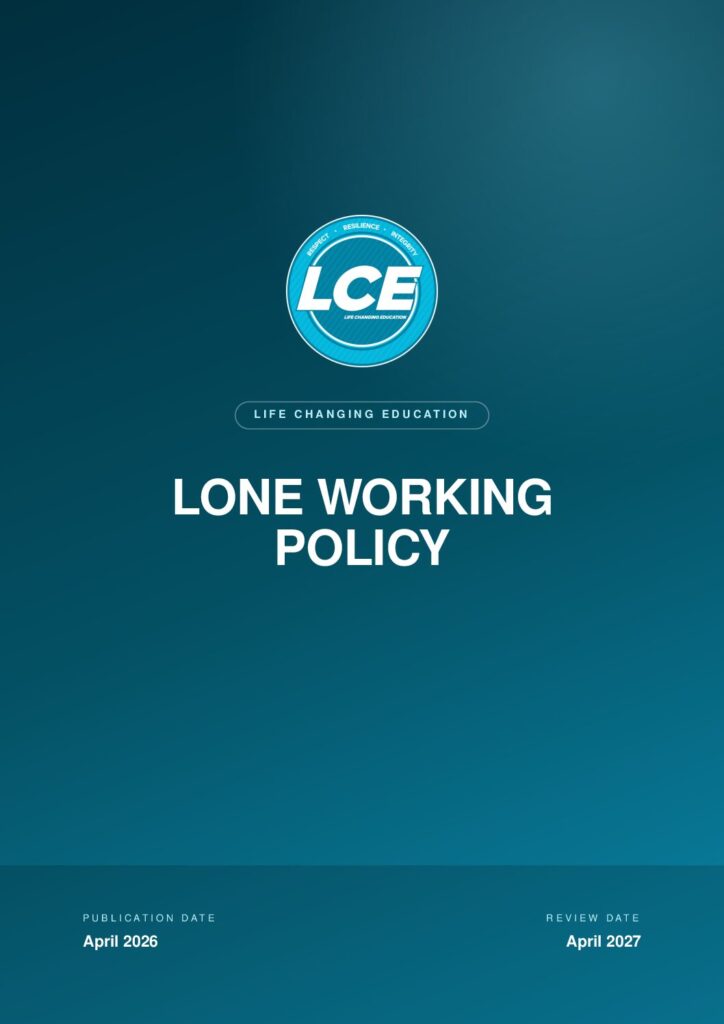 thumbnail of LCE Lone Working Policy