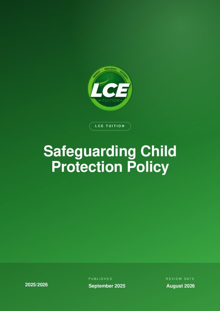 thumbnail of Safeguarding Child Protection Policy September 2025 LCE Tuition