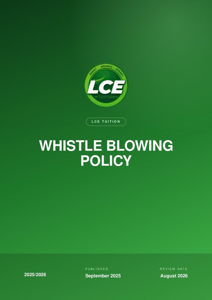 thumbnail of Whistle Blowing Policy LCE Tuition
