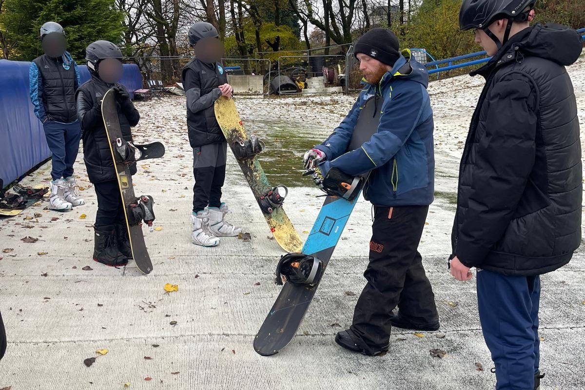 snowboarding